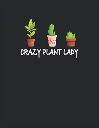 Crazy Plant Lady: Cuaderno De Notas | Rayas Carta -21 59 X 2