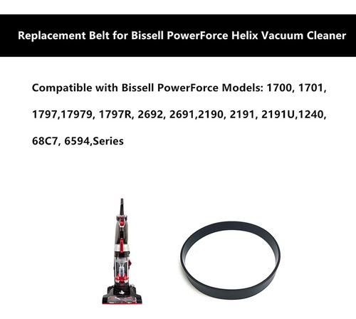 Correa De Repuesto Para Aspiradora Bissell Powerforce Helix