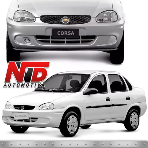 Parachoque Chevrolet Corsa Classic Dianteiro 2000 a 2008 Preto Liso Com  Furos Loma - 1642379 - Homologacao