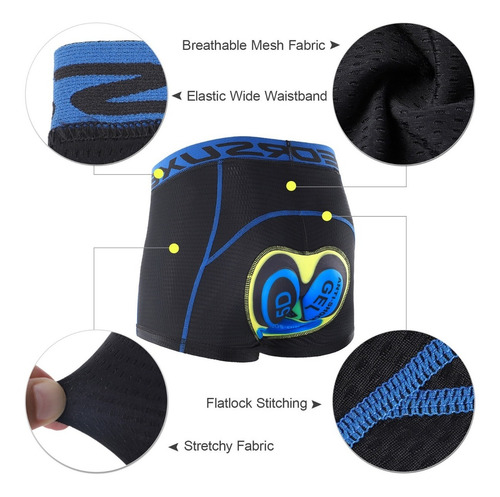 Calção Cueca De Ciclismo Masculino, Tamanho L