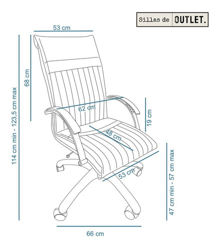 Imagen 3 de 10 de Sillon Malbec Ejecutivo Escritorio Gerencial Respaldo Alto