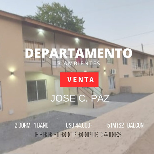 Venta De Departamento 3 Ambientes En Complejo Jose C Paz