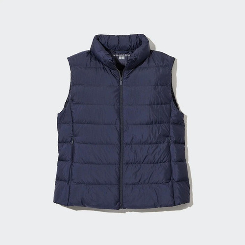 Chaleco Uniqlo Ultra Light Down Vest Mujer Navy Original