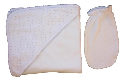 Kissy Kissy - Nueva Toalla Kissy Dots Con Guante - Blanco Co