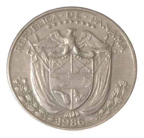 Panamá - Moneda De Un Cuarto De Balboa - 1986 (Usado)