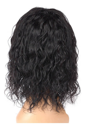 Peruca De Cabelo Humano Cacheado 35/40 Cm