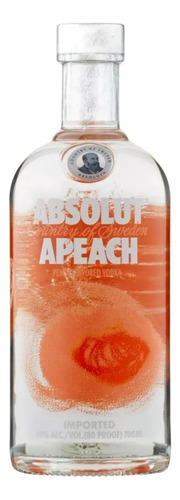 Vodka Absolut Apeach De 750ml