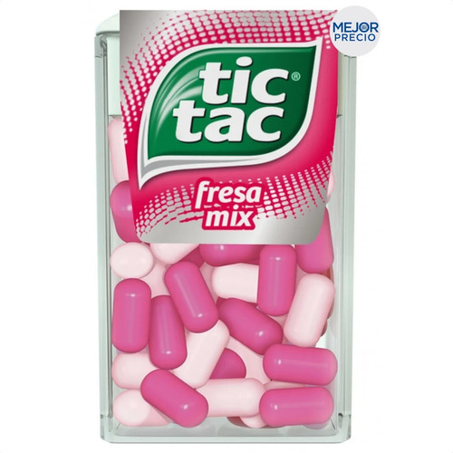 Imagen 2 de 7 de Caramelos Tic Tac Fresa Mix Pastillas - Mejor Precio
