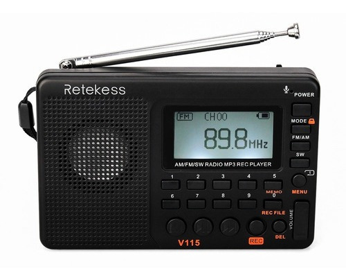 Grabador Retro Radio Mp3 Am De Banda Completa