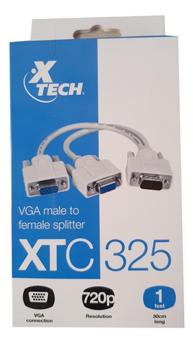 Splitter Vga 2 Monitores Xtech Xtc-325 Circuit Shop