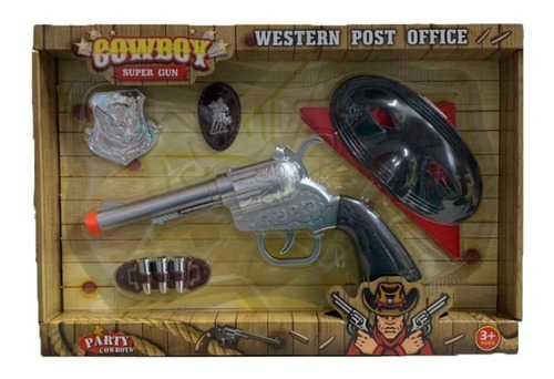 Cowboy Set Sheriff Con Pistola + Accesorios - Art. Wg008