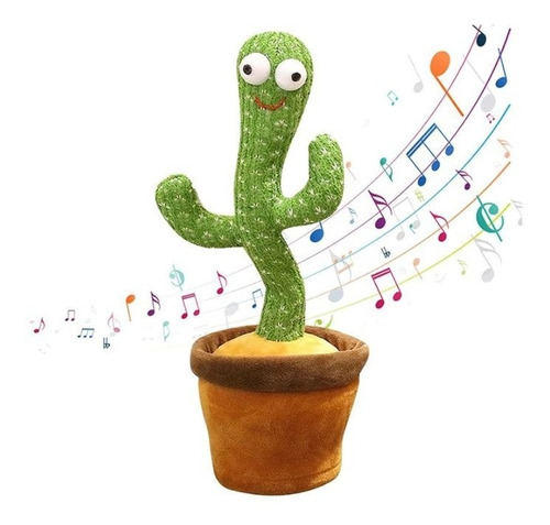 Cactus Bailarín Musical Repetidor De Voz Juego Infantil 