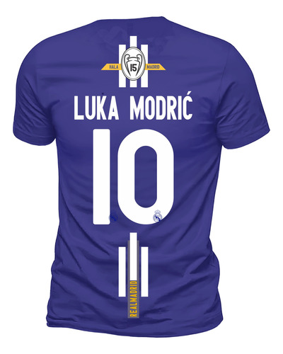 Playera Madriid Modriic Caballero Dry Fit Cuello Redondo