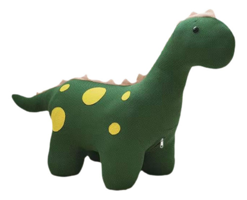 Taburete Otomano De Dibujos Animados Con Adorno Verde Oscuro