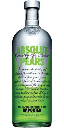 Vodka Absolut Pears 750 Ml 