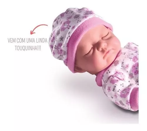 Boneca Ninos Reborn Dormindo