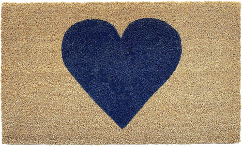 Felpudo Madison Heart (azul Oscuro, 24  X 36 )