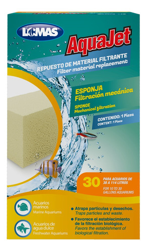 Repuestos Filtro Aquaclear 30 Carbon Esponja Y Zeolita 1c/u