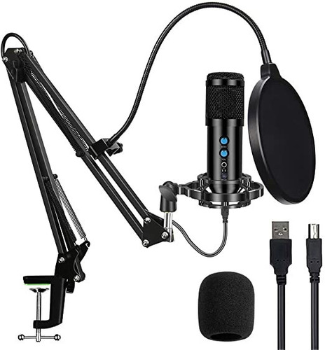 Micrófono Pc Para Grabar Estudio Mk-f500 Usb