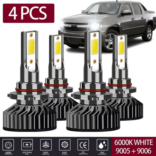 Kit Focos Led 12000lm H1 H7 H11 9005 9006 H4 Para Chevrolet