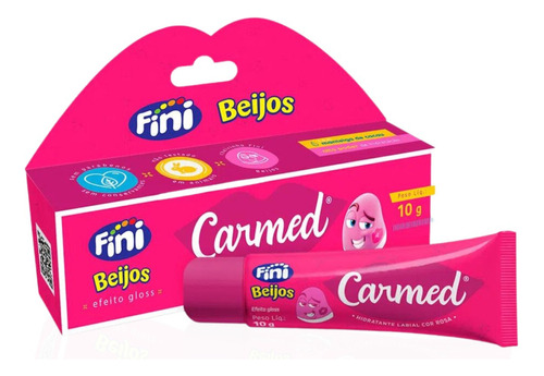 Hidratante Labial Carmed Fini Beijos com Cor 10g