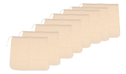 8 Pcs Filtros Coladores De Leche Café Té De Malla Algodón