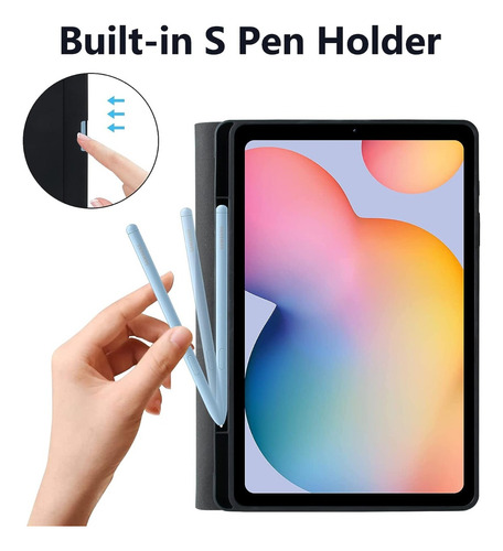 Funda Cover C/teclado Touchpad Samsung Tab S6 Lite P613 610