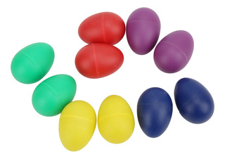 POPETPOP 2 unidades de madera musical de percusión huevos Maracas huevos Shakers Musicales de percusión huevo falsos para niños 