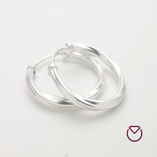Candongas Pequeñas, Aretes Clásicos En Plata Ley 9.25