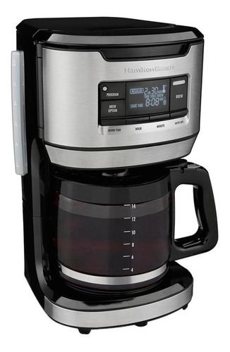 Cafetera Programable Hamilton Beach 46390 14 Tazas Negra