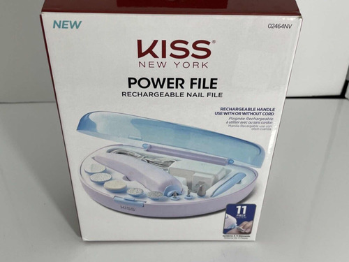 Kit Afilador De Uñas Marca Kiss Con 11 Piezas, Inalámbrica