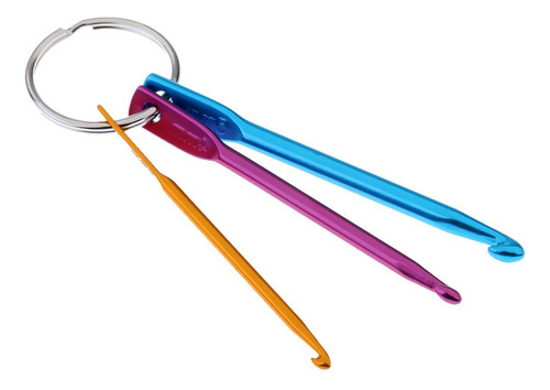 3 Unids / Pieza Ganchos De De Aluminio Agujas De De Color
