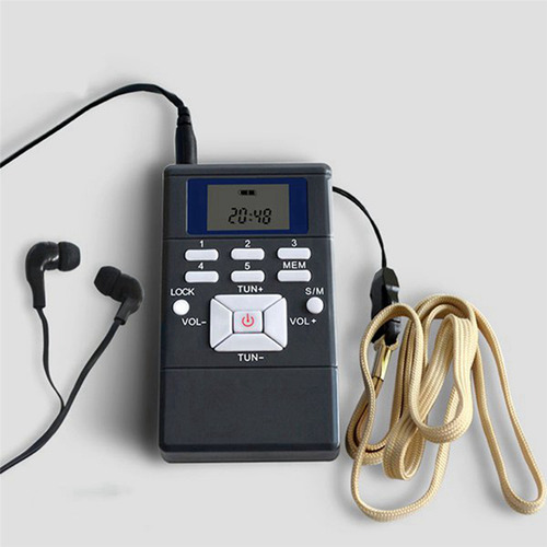 Rádio Fm Digital 2x, Mini Alto-falante, Receptor Portátil, D
