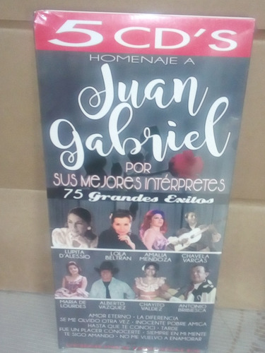 Homenaje A Juan Gabriel Colección 5 Cds Orfeón Varios Oferta