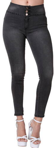 Jeans Moda Skinny Mujer Gris Fergino 52904619