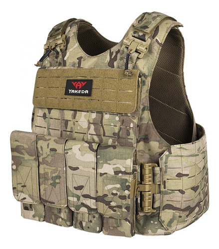Yakeda Camouflage 500d Nylon 66 Chaleco Tactico Combat Molle