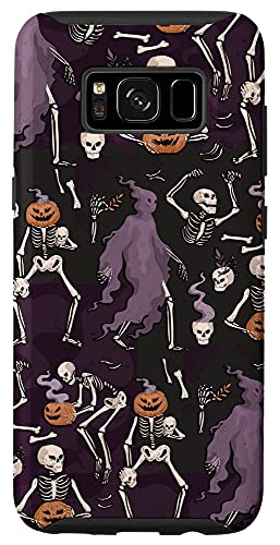 Funda Para Galaxy S8 Skeleton Ghost Pumpkin Skull Hallowe-02