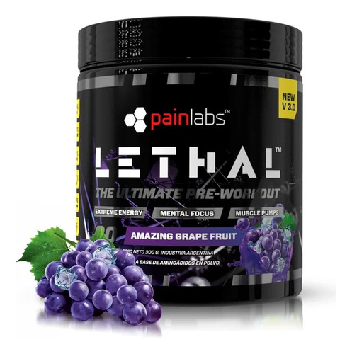 Lethal 3.0 Pre Entreno Pack X 2 Unidades 200mg Cafeina Pain