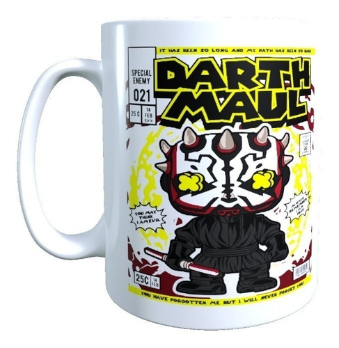 Taza Con Diseño Darth Maul Star Wars Villano