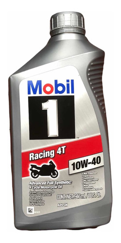 Aceite Mobil 1 Racing 10w40 Full Sintético X 2