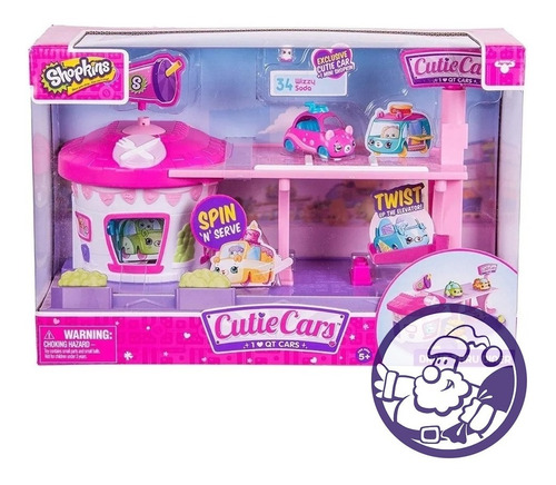 Shopkins Cutie Cars Restaurant Play Set - Santa Claus