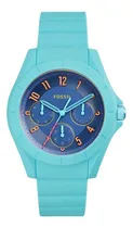 Comprar Reloj Fossil Es4068 Mujer Multifuncion Cuarzo Color de la malla Turquesa Color del bisel Turquesa Color del fondo Azul