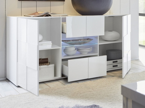 Imagen 4 de 4 de Mueble Vajillero Poliuretano Alto Brillo Ref: Calisto 2.0