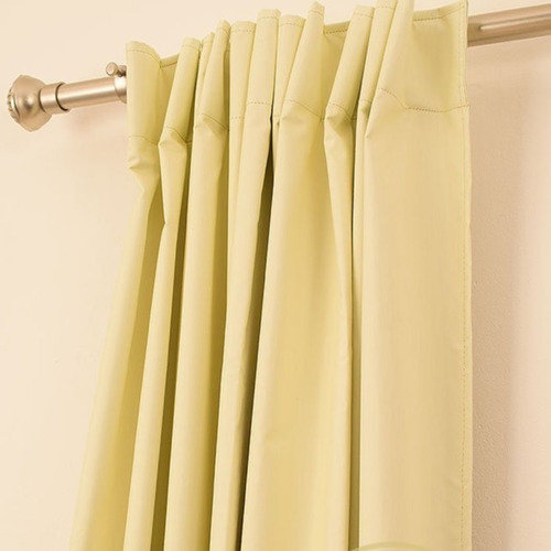 Juego De Cortinas Blackout Textil Lavable Presillas Ocultas