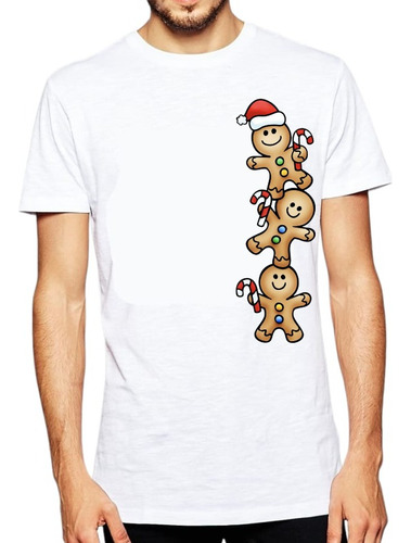 Remera Galletitas De Jengibre / Feliz Navidad / Papa Noel