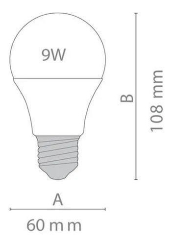 Ampolleta Led Luz Fria 9w 6500k E27 Vkb