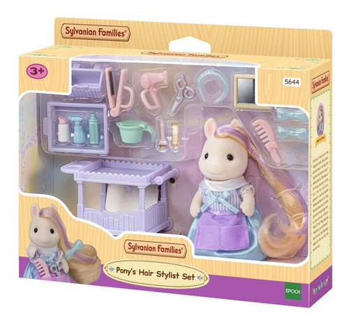 Sylvanian Families Set Pony Estilista Peluquera Figura + Acc