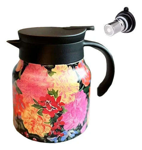 comprar Jarra Térmica De Café Térmica Con Estampado Floral Aislado D