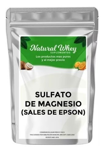 Sales De Epsom Sulfato De Magnesio Puro 99.9% 1 Kilo Usp