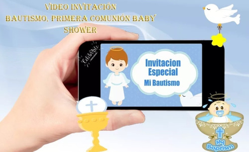Video Invitación Personalizada |bautizo, Bautismo